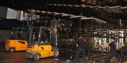 Dismantling of the stands Dismantling of the stands