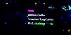 Eurovision 2016 teleprompter: Welcome to the Eurovision Song Contest 2016 Eurovision 2016 teleprompter: Welcome to the Eurovision Song Contest 2016