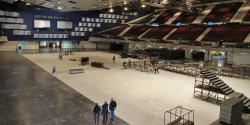 Materials are prepared in the arena Materials are prepared in the arena