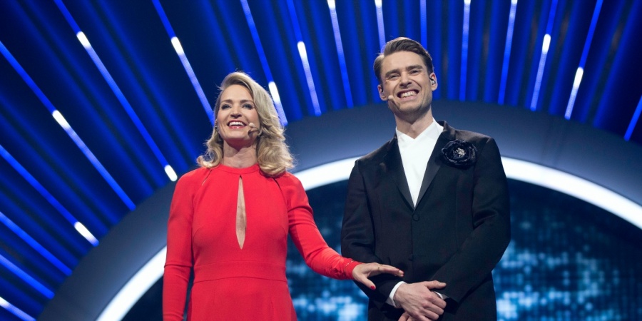Denmark 2018: Hosts for Melodi Grand Prix 2018 - Annette Heick and Johannes Nymark
