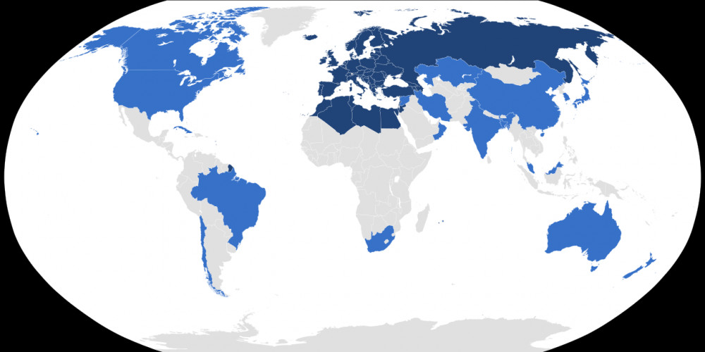 EBU member states map