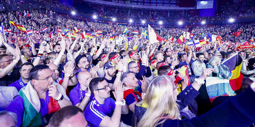 Eurovision 2016: Audience fans and flags