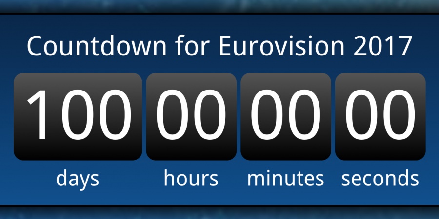 Eurovision 2017: Countdown 100 days