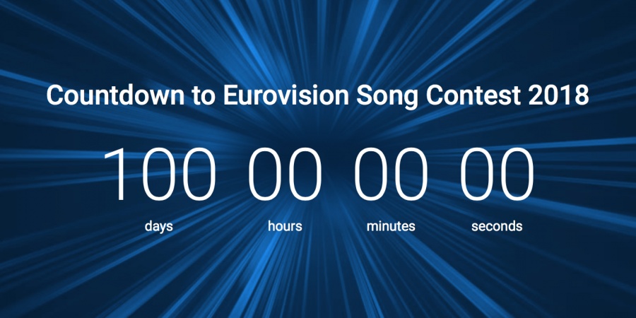 Eurovision 2018 Countdown 100 days