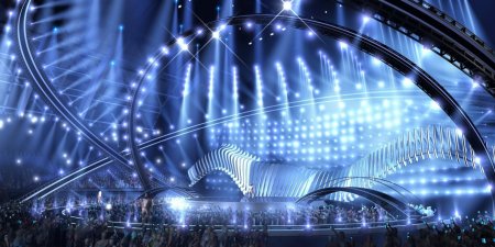 Here is the stage for Eurovision 2018