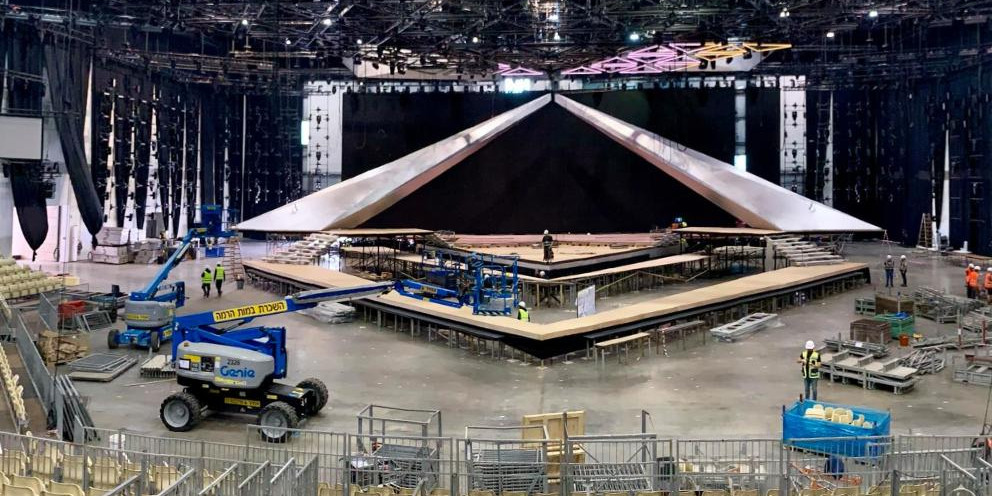 Eurovision 2019: Construction inside the arena