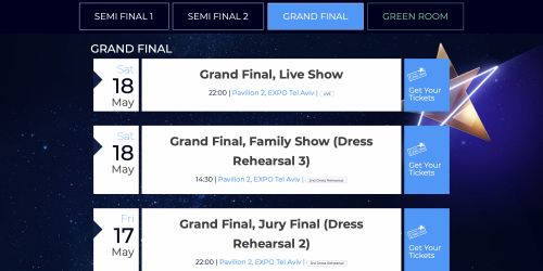 Eurovision 2019 tickets