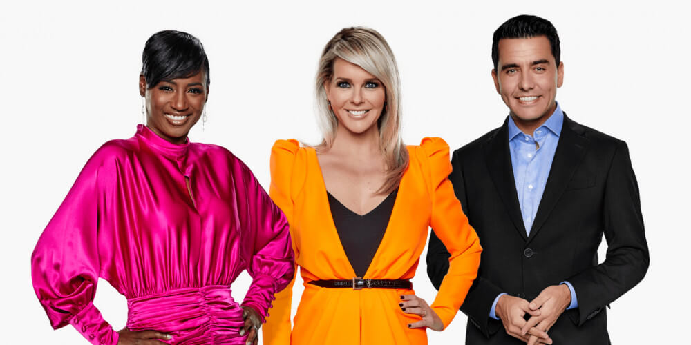 Eurovision 2020 Hosts: Edsilia Rombley, Chantal Janzen and Jan Smit