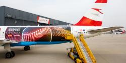 Eurovision Plane from Austrian Airlines Eurovision Plane from Austrian Airlines