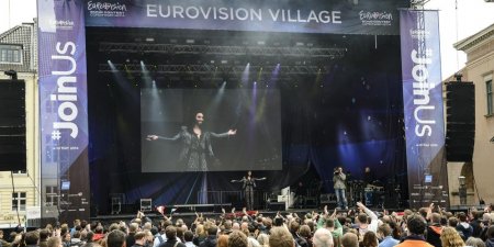 Eurovision Village 2014. Conchita Wurst performing