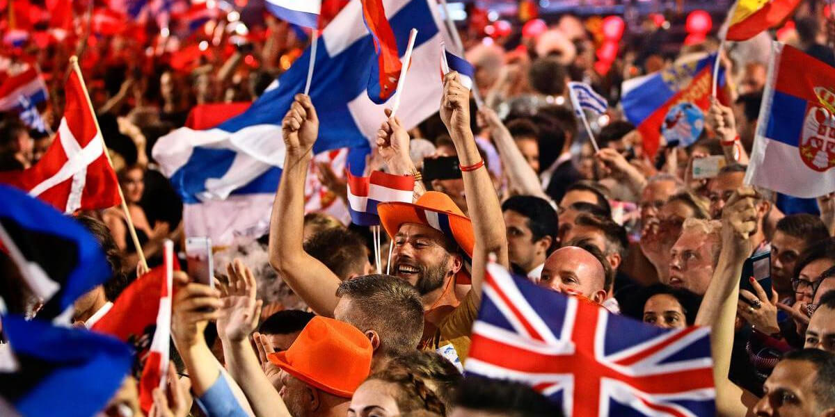 Flags at Eurovision Song Contest 2015