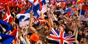 Flags at Eurovision Song Contest 2015