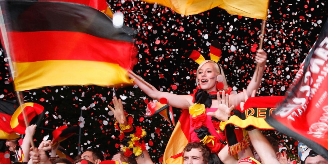 Germany Eurovision fans and flags