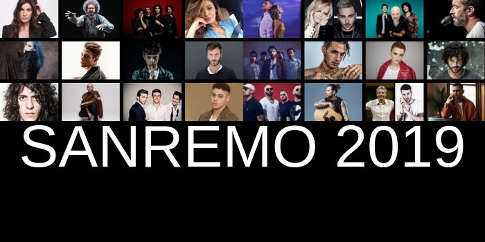 Italy Sanremo 2019: all partecipants