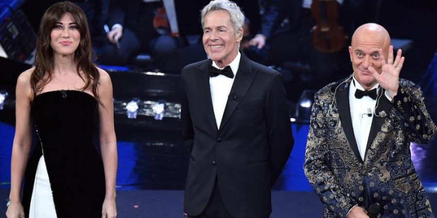 Italy Sanremo 2019: Claudio Baglioni, Claudio Bisio , Virginia Raffaele