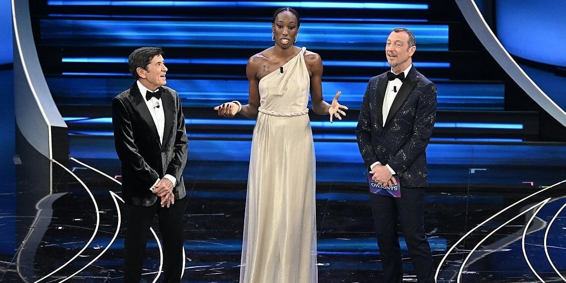 Italy Sanremo 2023: Gianni Morandi, Paola Egonu & Amadeus