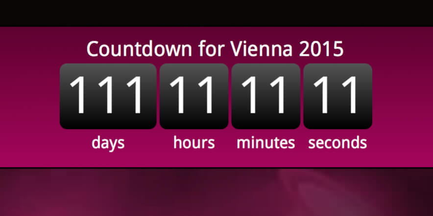 Vienna 2015 Countdown 111 days